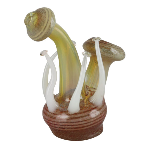 Mushroom Glass Bubbler | Colors Vary - Image 2