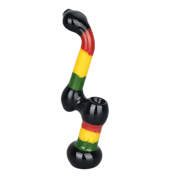 Hip Honeycomb Sherlock Bubbler Pipe | 6.5″ - Image 2