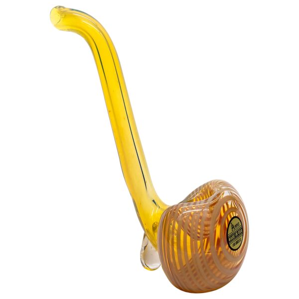 LA Pipes “Flaco” Skinny Glass Sherlock Pipe - Image 4