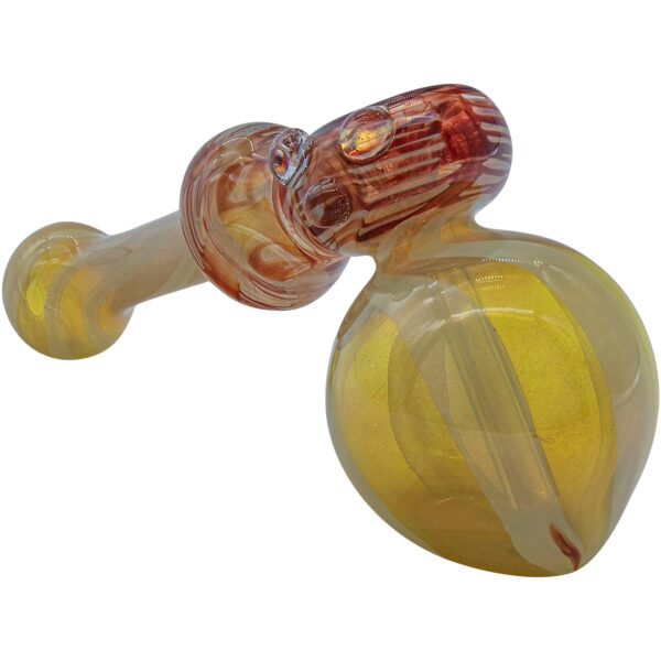 LA Pipes “Raked Hammer” Fumed Hammer Bubbler Pipe (Various Colors) - Image 8