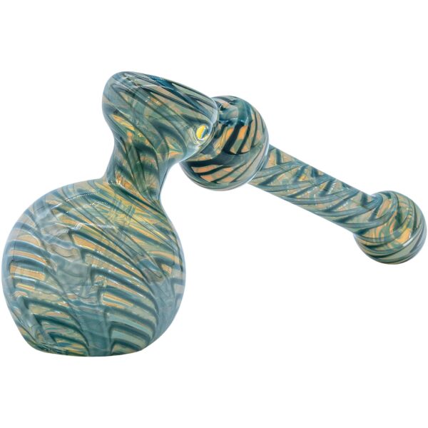 LA Pipes “Full Rake” Fumed Hammer Bubbler Pipe (Various Colors) - Image 4