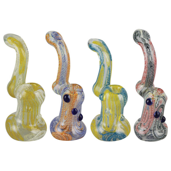 Inside Out Worked Bubbler – 7″ / Colors Vary