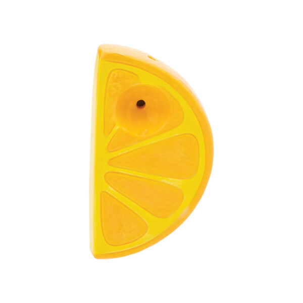 Wacky Bowlz Orange Slice Ceramic Hand Pipe | 3.5″ - Image 2