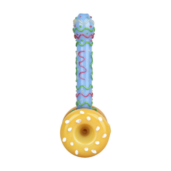 Snack Attack Cheeseburger Hand Pipe – 5.75″ / Colors Vary - Image 3