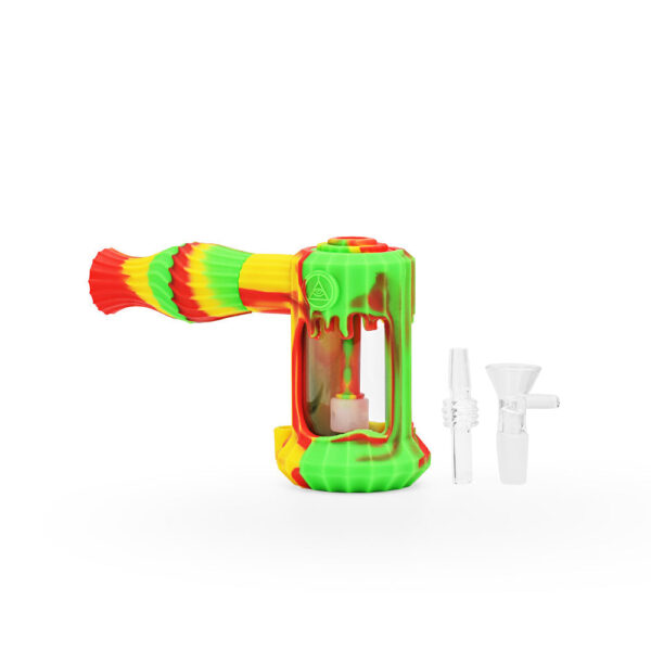 Ritual – 6” Duality Silicone Dual Use Bubbler – Rasta