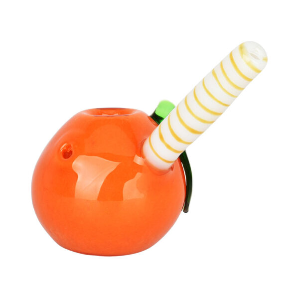 Feeling Peachy Glass Bubbler – 4.5″ - Image 2