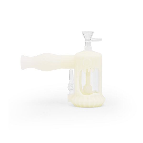 Ritual – 6” Duality Silicone Dual Use Bubbler – UV Titanium White