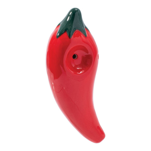 Wacky Bowlz Chili Pepper Ceramic Hand Pipe – 4″
