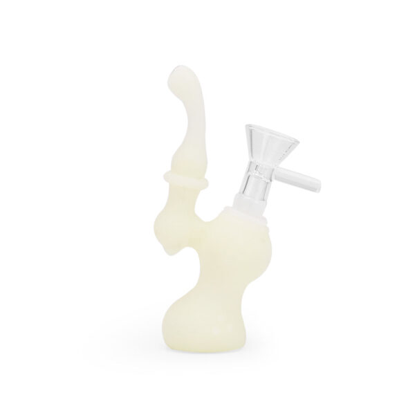 Ritual – 5” Silicone Upright Bubbler – UV Titanium White