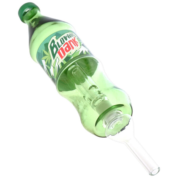 Dabtized Soda Buds Glass Bubbler Dab Straw – 7.75″ / 10mm F / Designs Vary - Image 3