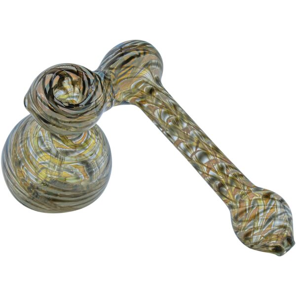 LA Pipes “Colored Sidecar” Fumed Sidecar Bubbler Pipe (Various Colors) - Image 10