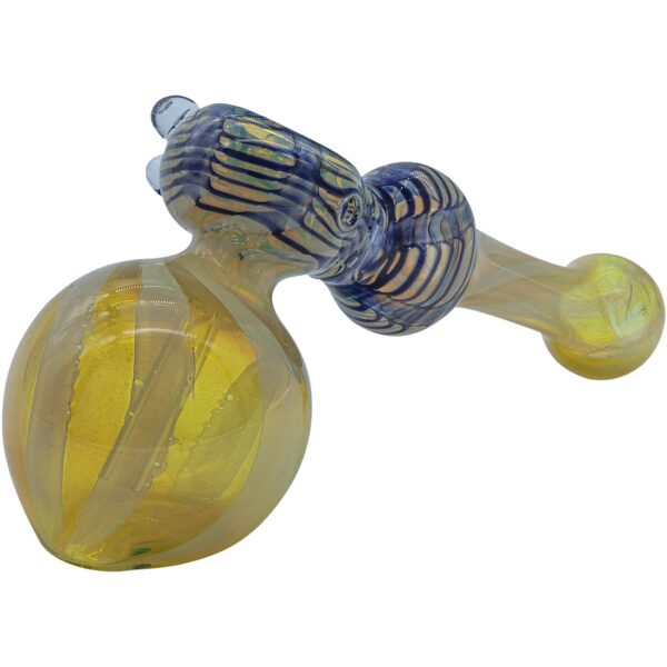 LA Pipes “Raked Hammer” Fumed Hammer Bubbler Pipe (Various Colors) - Image 4
