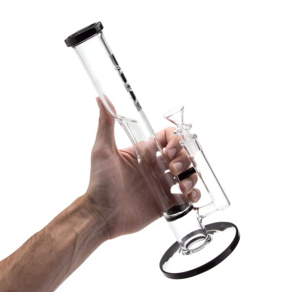 GRAV 12in Flare Water Pipe w/ Honey Comb Disc – Black - Image 3