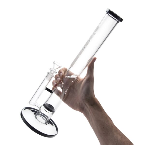GRAV 16in Flare Water Pipe w/ Honey Comb Disc – Black - Image 3