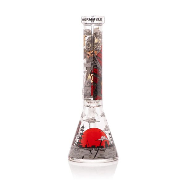 Wormhole Glass 11″ Shogun Beaker Bong – Clear - Image 4