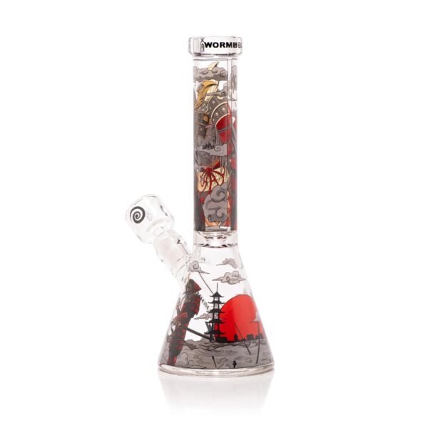 Wormhole Glass 11″ Shogun Beaker Bong – Clear - Image 3