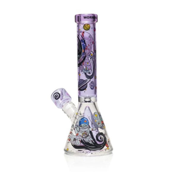Wormhole Glass 11″ Spaghettification Beaker Bong w/ Colins Perc - Image 11