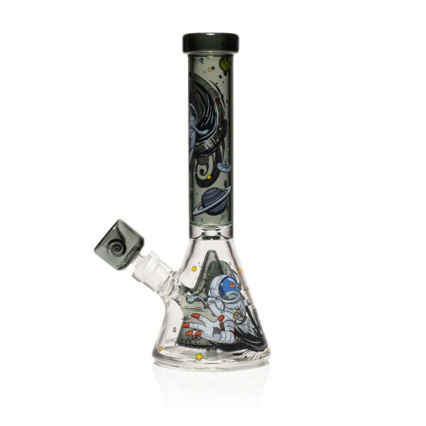 Wormhole Glass 11″ Spaghettification Beaker Bong w/ Colins Perc - Image 16