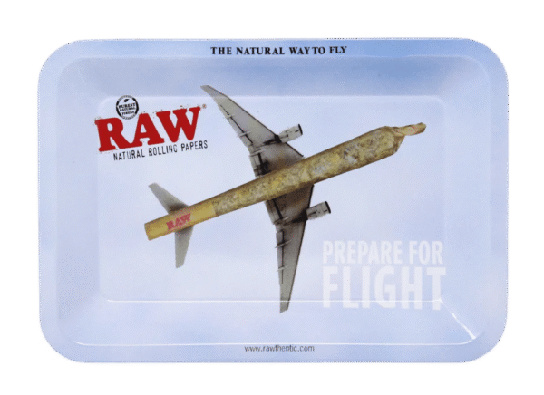 RAW Metal Rolling Tray - 7" x 5" - Flying High